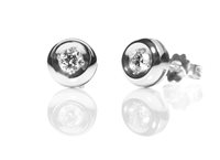 Orecchini Promesse Donna in Oro bianco Diamante OPPO016